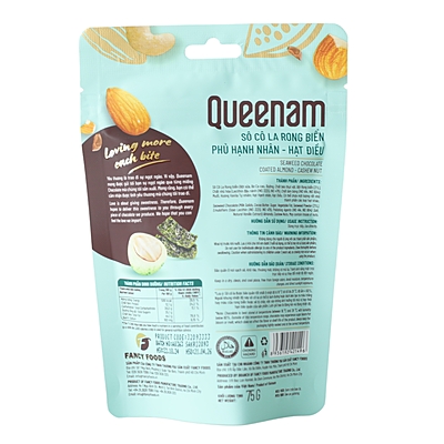 QN03 - (GREEN) Socola rong bien phu hat hanh nhan-hat dieu/ Seaweed Chocolate Coated Almond-Cashew Nut QN03 - (GREEN) Socola rong bien phu hat hanh nhan-hat dieu/ Seaweed Chocolate Coated Almond-Cashew Nut