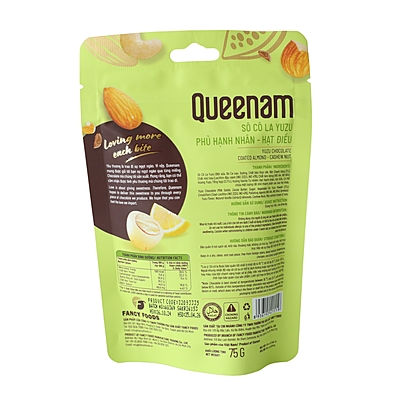 QN05 - (CLEAR) Socola Yuzu phu hat hanh nhan-hat dieu/ Yuzu Chocolate Coated Almond-Cashew Nut QN05 - (CLEAR) Socola Yuzu phu hat hanh nhan-hat dieu/ Yuzu Chocolate Coated Almond-Cashew Nut