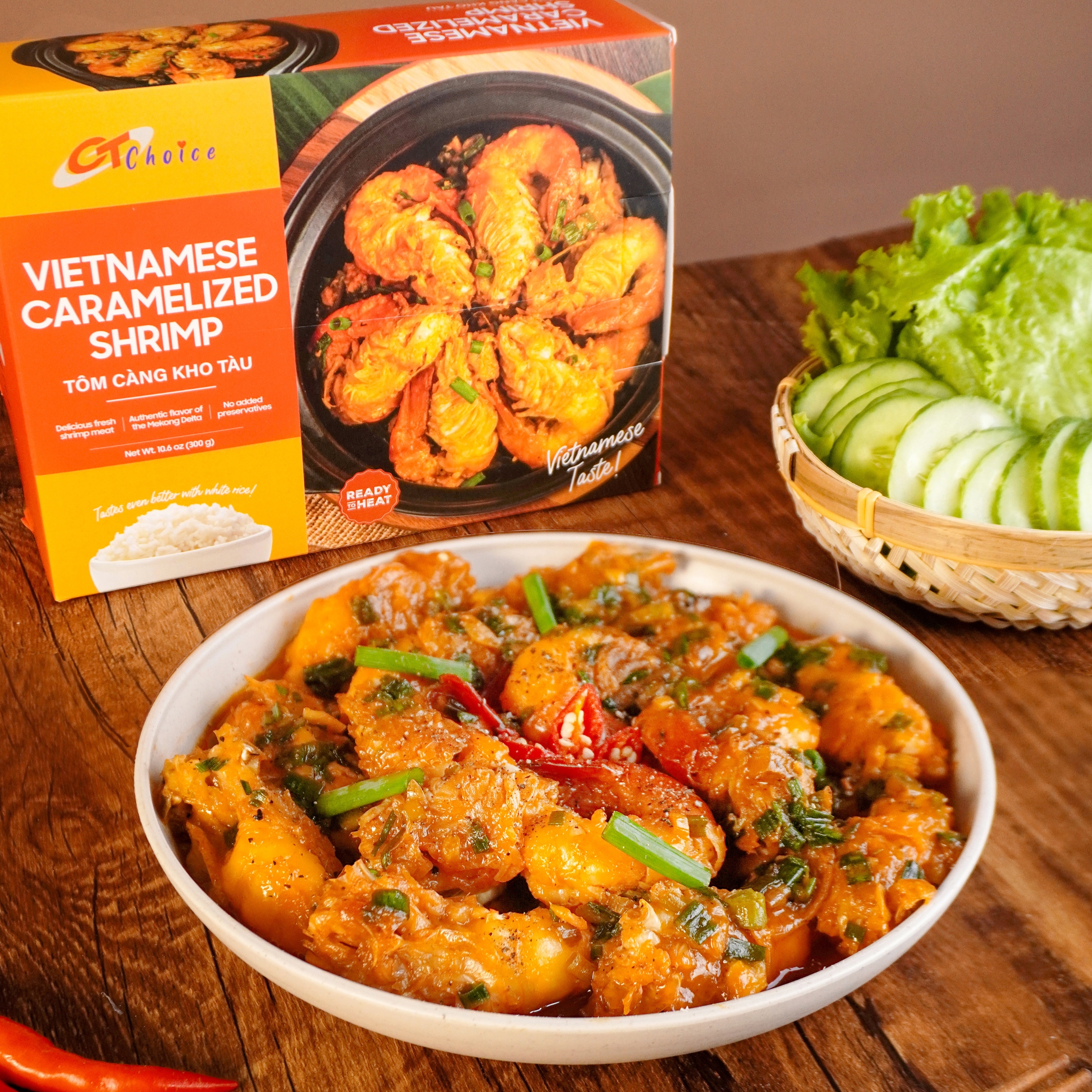 CT004 - Tom Cang Kho Tau / Vietnamese Caramelized Shrimp