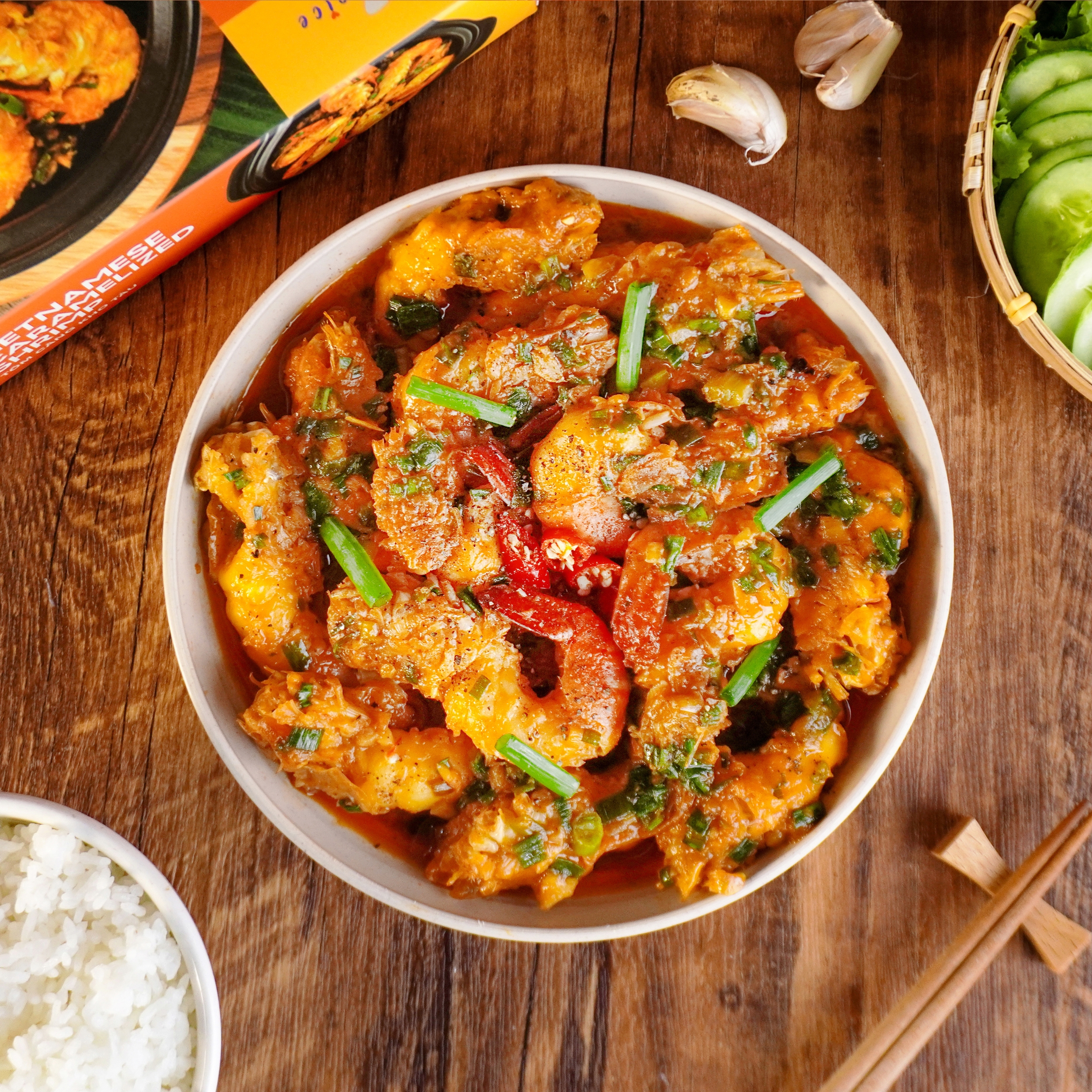 CT004 - Tom Cang Kho Tau / Vietnamese Caramelized Shrimp