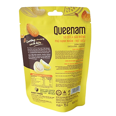 QN07 - (YELLOW) Socola sau rieng phu hat hanh nhan-hat dieu/ Durian Chocolate Coated Almond-Cashew Nut QN07 - (YELLOW) Socola sau rieng phu hat hanh nhan-hat dieu/ Durian Chocolate Coated Almond-Cashew Nut