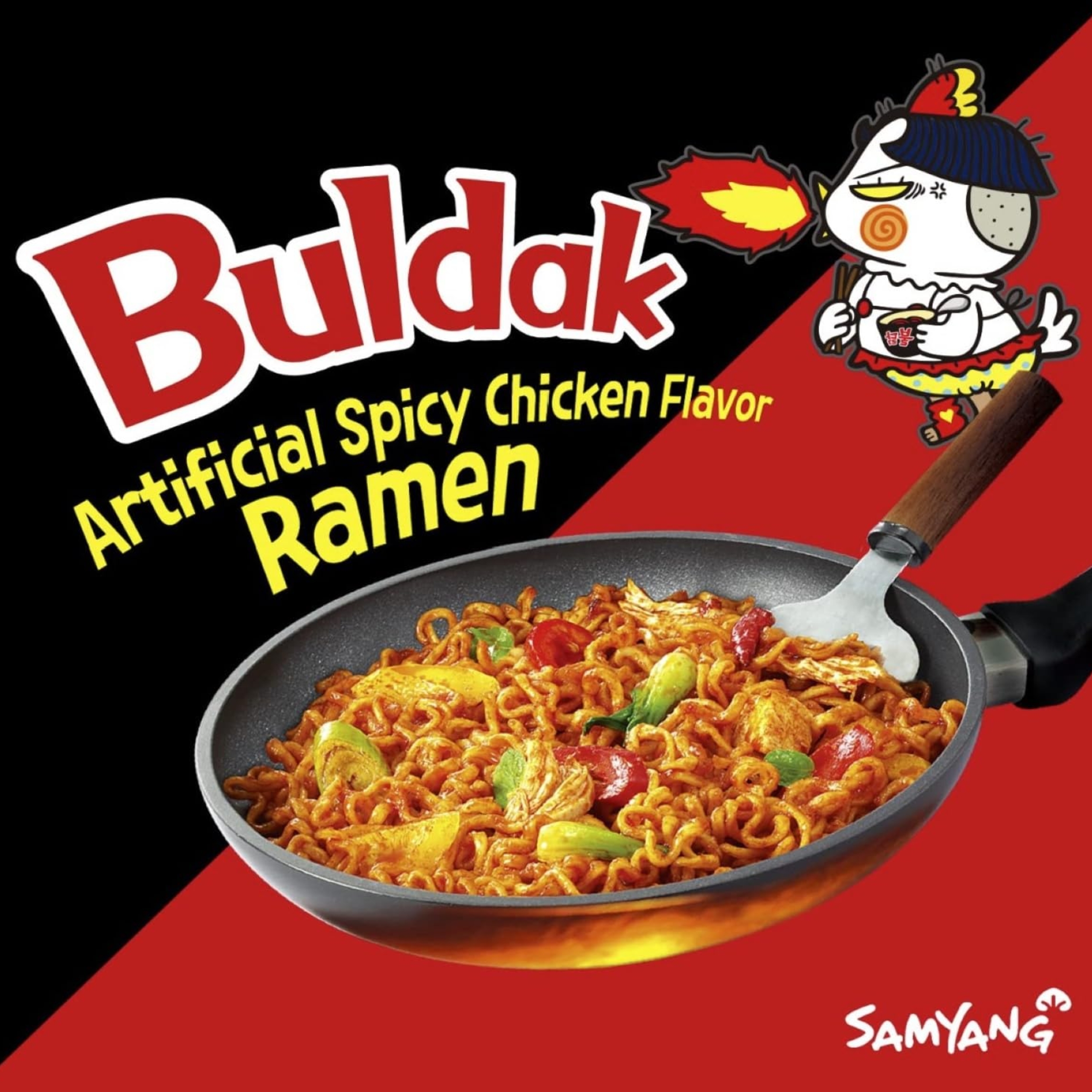 SamYang - Buldak (BLACK CUP) Artificial Spicy Chicken Flavor Ramen Original SamYang - Buldak (BLACK CUP) Artificial Spicy Chicken Flavor Ramen Original