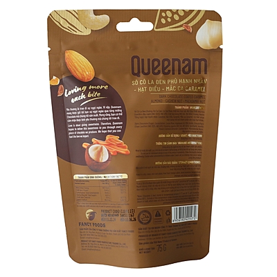 QN01 - (BLACK) Socola den phu caramel hanh nhan-hat dieu-mac ca/ Dark Chocolate Coated Caramel Almond-Cashew-Macadamia Nut QN01 - (BLACK) Socola den phu caramel hanh nhan-hat dieu-mac ca/ Dark Chocolate Coated Caramel Almond-Cashew-Macadamia Nut