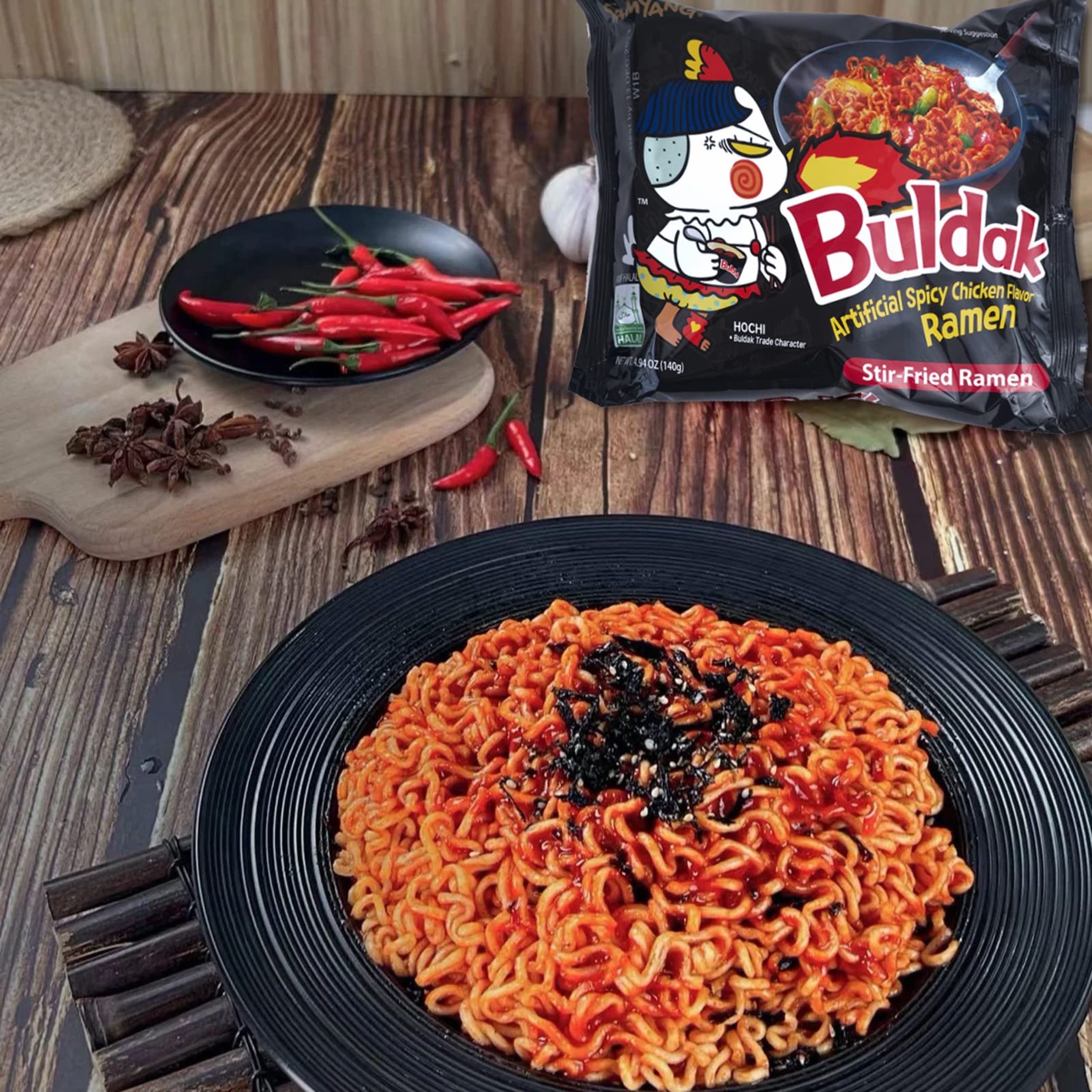 SamYang - Buldak (BLACK) Artificial Spicy Chicken Flavor Ramen Original SamYang - Buldak (BLACK) Artificial Spicy Chicken Flavor Ramen Original