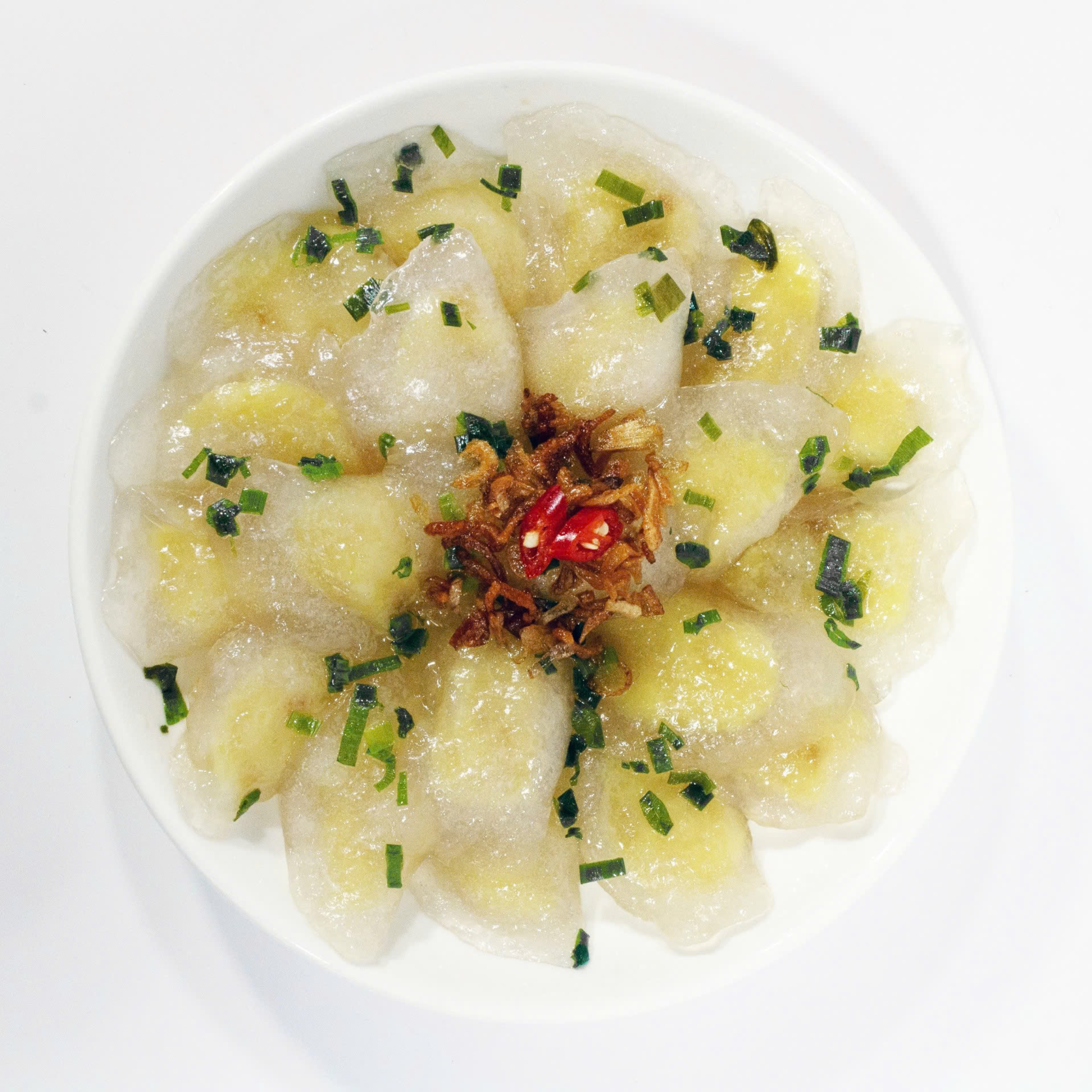 CT060 -Banh Bot Loc Nhan Dau Xanh * Tapioca Dumplings With MB CT060 -Banh Bot Loc Nhan Dau Xanh * Tapioca Dumplings With MB