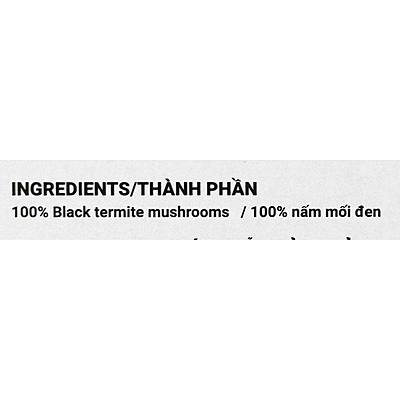 AVN01 - Nam moi den say lanh/Freeze-dried black termitomyces heim mushrooms