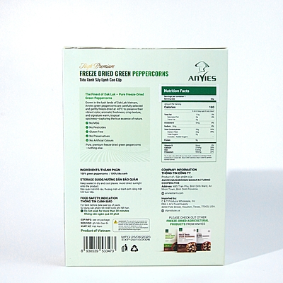 AVN03 - Tieu xanh say lanh/Freeze-Dried Green Peppercorns