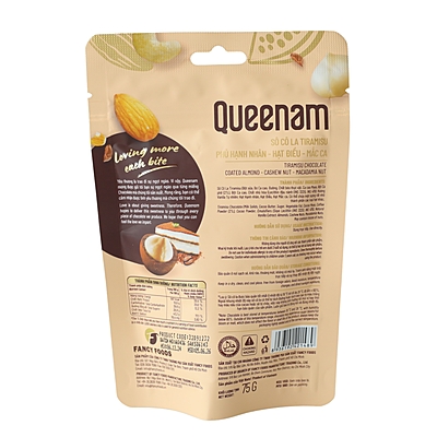 QN02 - (RED) Socola tiramisu phu hat hanh nhan-hat dieu-mac ca/ Tiramisu Chocolate Coated Almond-Cashew Nut-Macadamia Nut QN02 - (RED) Socola tiramisu phu hat hanh nhan-hat dieu-mac ca/ Tiramisu Chocolate Coated Almond-Cashew Nut-Macadamia Nut