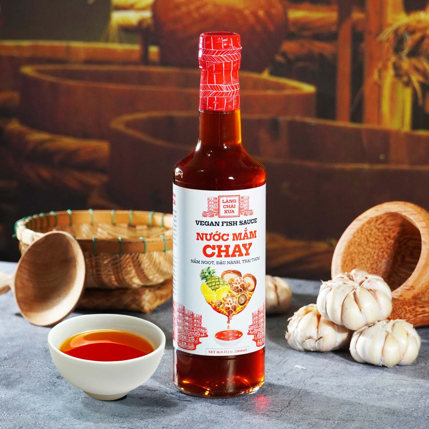 LCX02 - Nuoc Mam Lang Chai Xua Chay Chai Thuy Tinh / Vegan Fish Sauce LCX02 - Nuoc Mam Lang Chai Xua Chay Chai Thuy Tinh / Vegan Fish Sauce