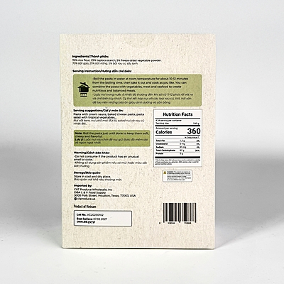 PLT015 - Nui ngu sac/ Vegetables Pasta PLT015 - Nui ngu sac/ Vegetables Pasta