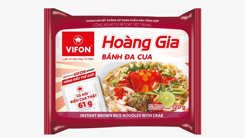 VF019 - Banh Da Cua Hoang Gia (BAG) / Hoang Gia Crab Brown Rice (BUNDLES)