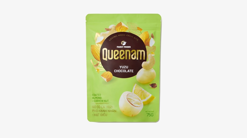 QN05 - (CLEAR) Socola Yuzu phu hat hanh nhan-hat dieu/ Yuzu Chocolate Coated Almond-Cashew Nut