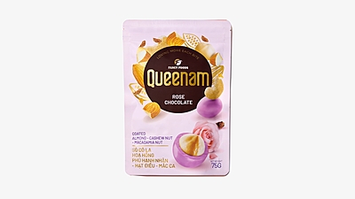 QN06 - (PINK) Socola hoa hong phu hat hanh nhan-hat dieu-mac ca/ Rose Chocolate Coated Almond-Cashew Nut-Macadamia Nut QN06 - (PINK) Socola hoa hong phu hat hanh nhan-hat dieu-mac ca/ Rose Chocolate Coated Almond-Cashew Nut-Macadamia Nut