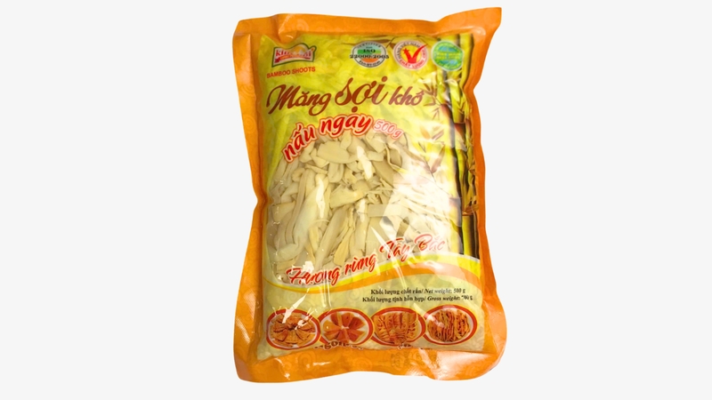 KB001 - Mang soi kho nau ngay Kim Boi/Kim Boi Dried Bamboo Shoots Ready To Cook