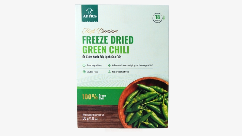 AVN04 - Ot xiem xanh say lanh/Freeze-Dried Green Chili