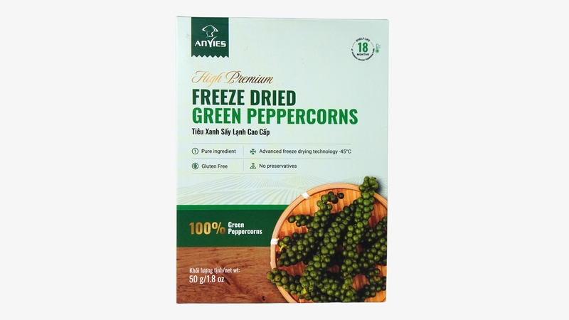 AVN03 - Tieu xanh say lanh/Freeze-Dried Green Peppercorns