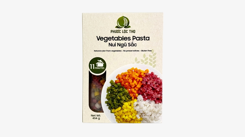 PLT015 - Nui ngu sac/ Vegetables Pasta