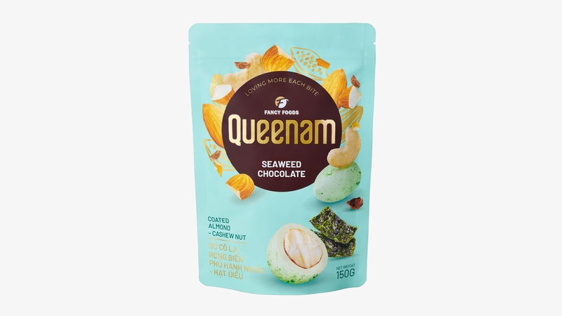QN03 - Socola rong bien phu hat hanh nhan-hat dieu/ Seaweed Chocolate Coated Almond-Cashew Nut