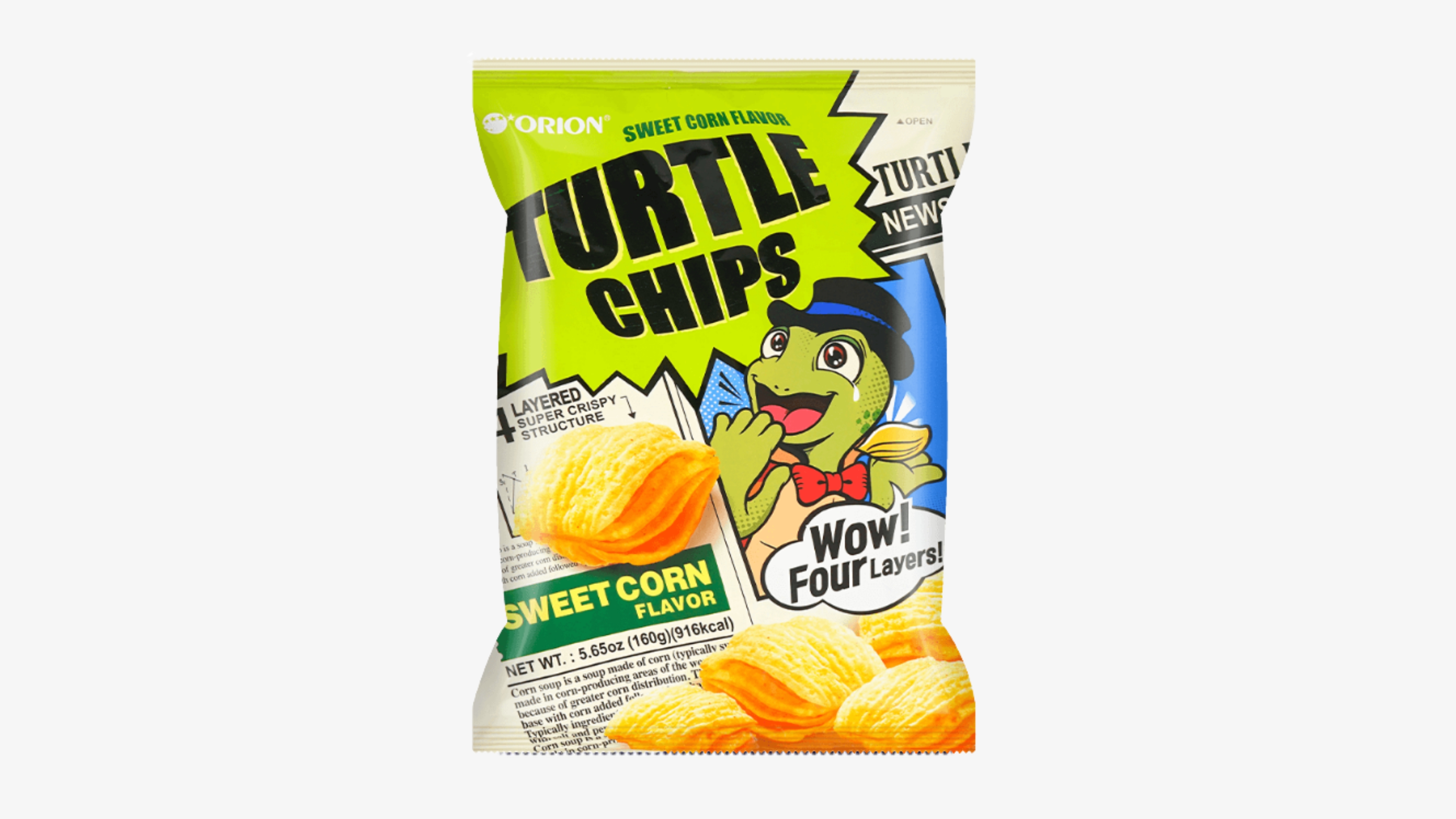 ORION Snack Bap Ngot / ORION Turtle Chips Sweet Corn
