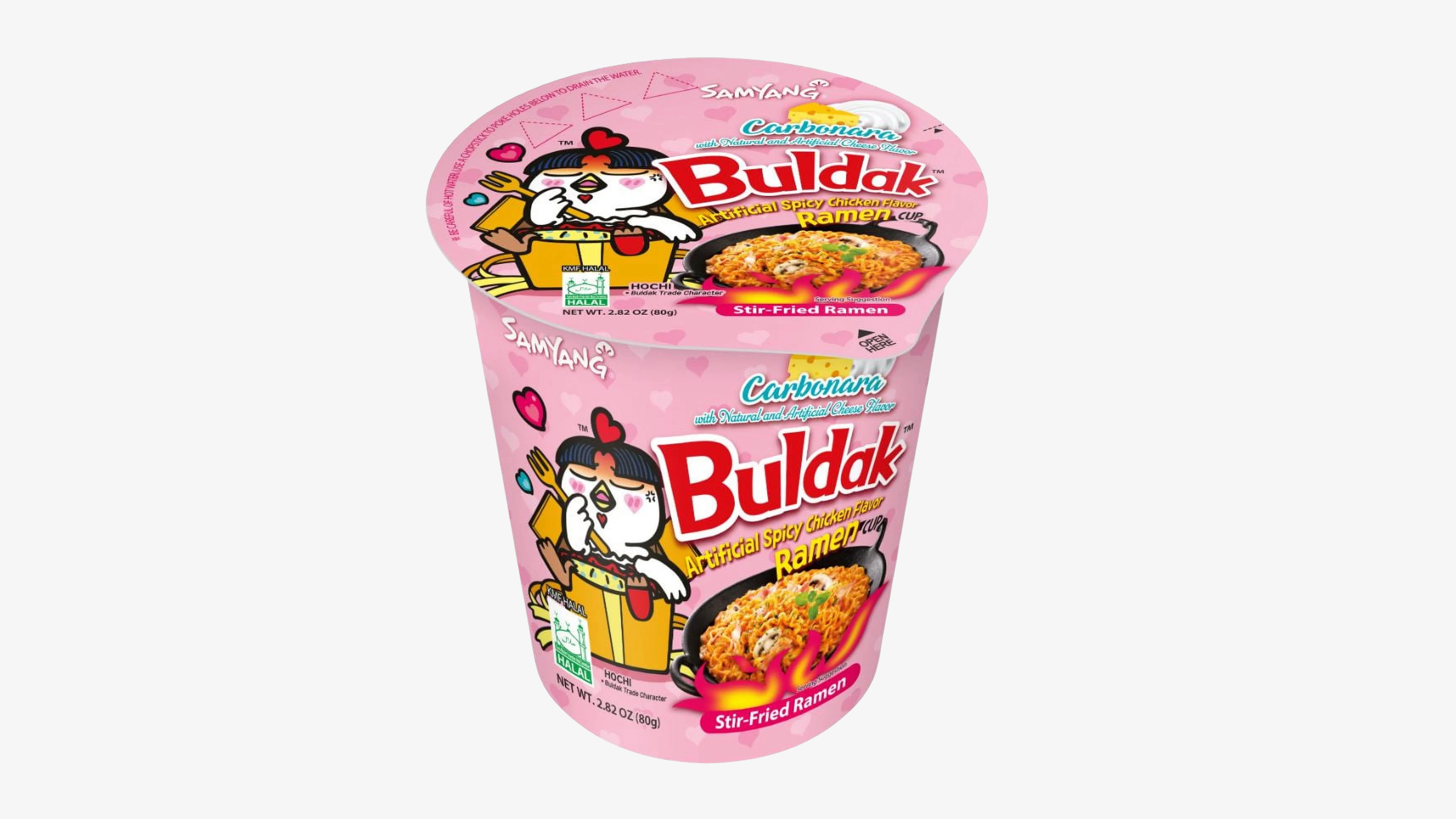 SamYang - Buldak (PINK CUP) Artificial Spicy Chicken Flavor Ramen Carbonara