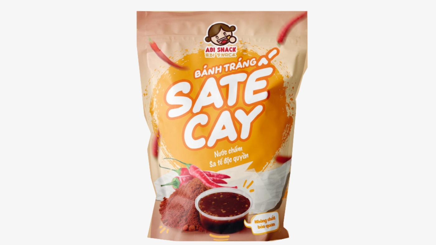 ABI001 - Banh trang ot sa te cay/ Spicy Satay mixed rice paper ABI001 - Banh trang ot sa te cay/ Spicy Satay mixed rice paper