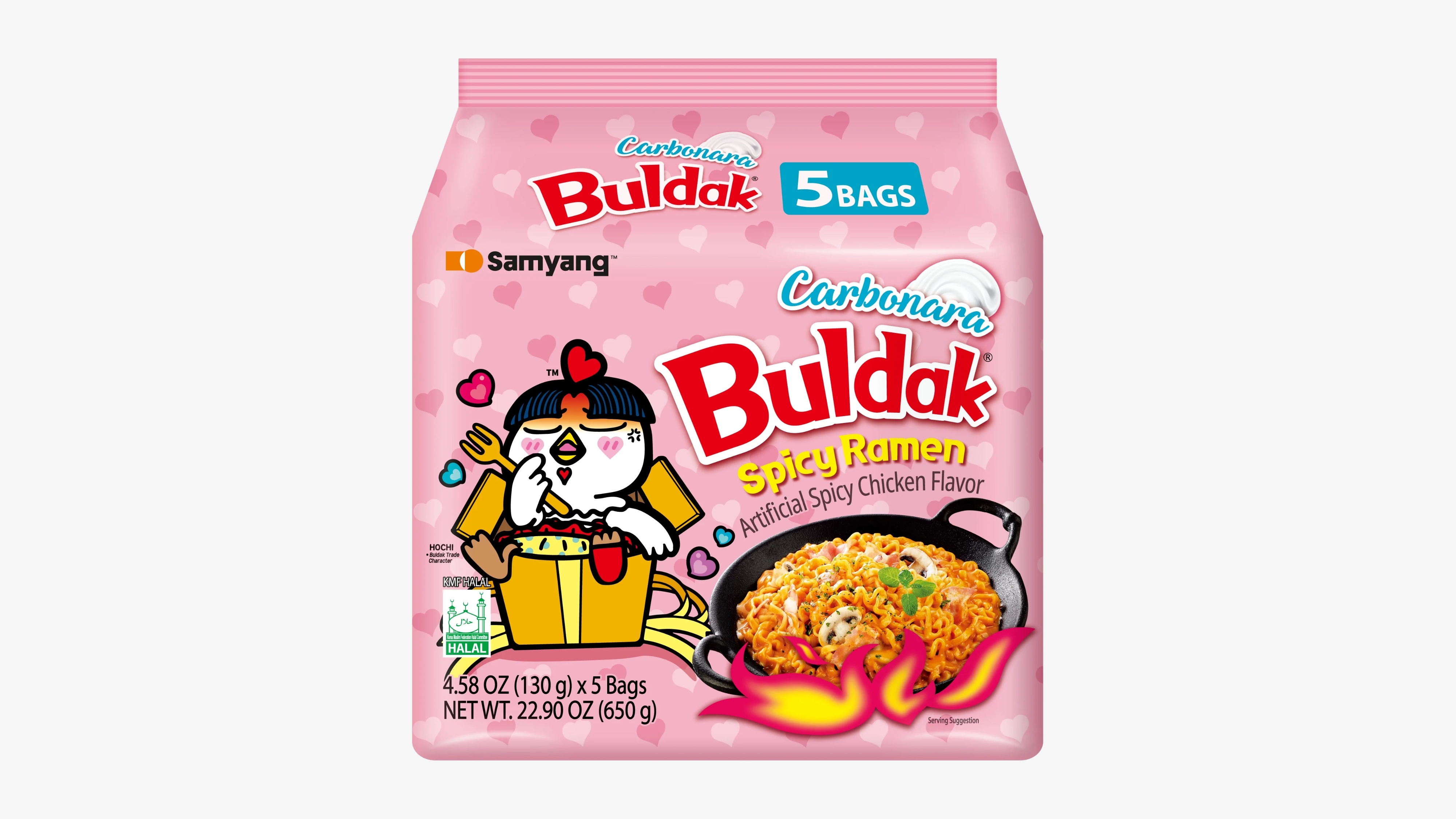 SamYang - Buldak (PINK) Artificial Spicy Chicken Flavor Ramen Carbonara SamYang - Buldak (PINK) Artificial Spicy Chicken Flavor Ramen Carbonara