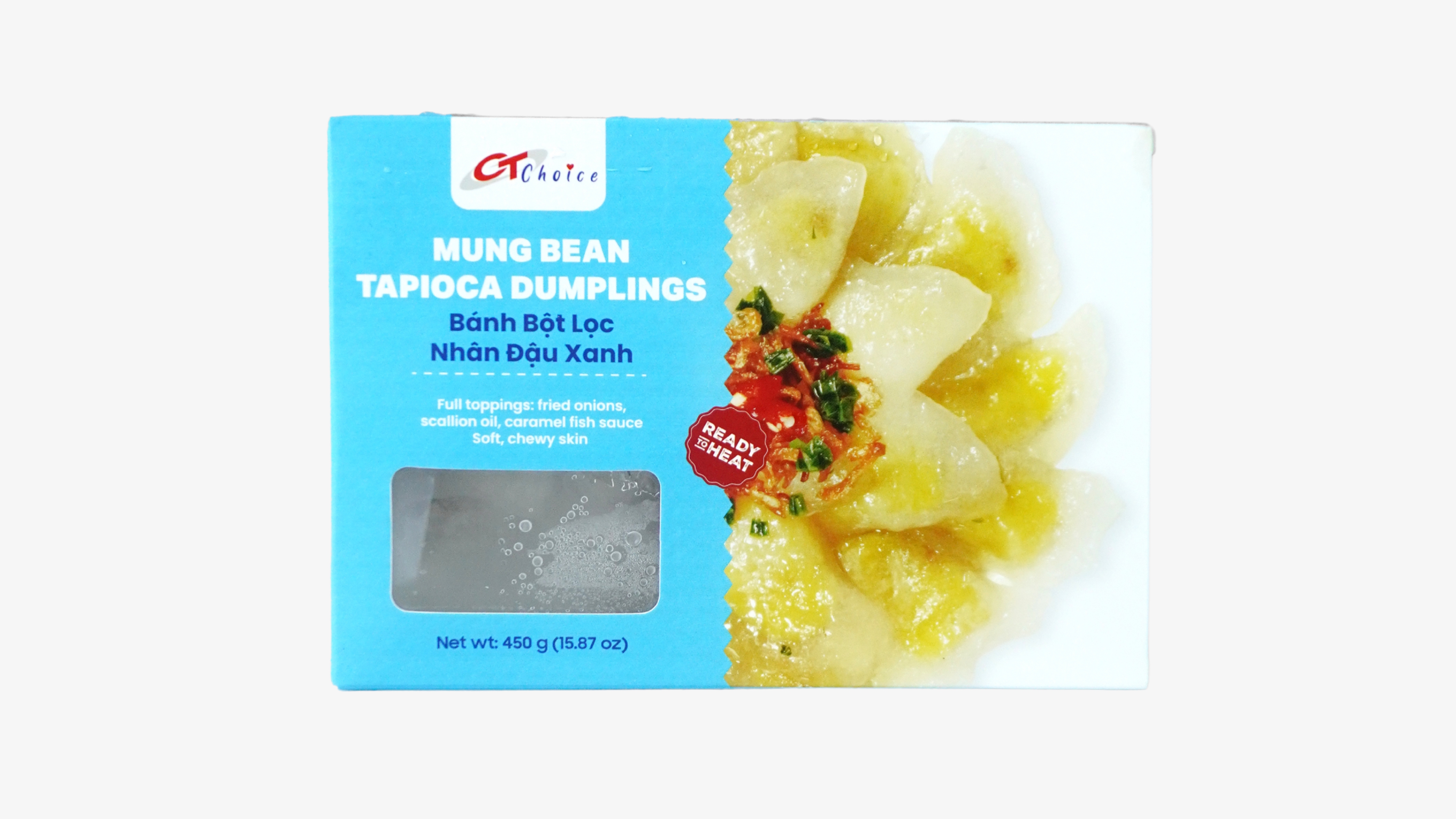 CT060 -Banh Bot Loc Nhan Dau Xanh * Tapioca Dumplings With MB CT060 -Banh Bot Loc Nhan Dau Xanh * Tapioca Dumplings With MB