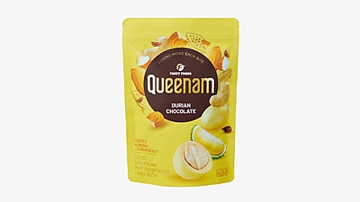 QN07 - Socola sau rieng phu hat hanh nhan-hat dieu/ Durian Chocolate Coated Almond-Cashew Nut