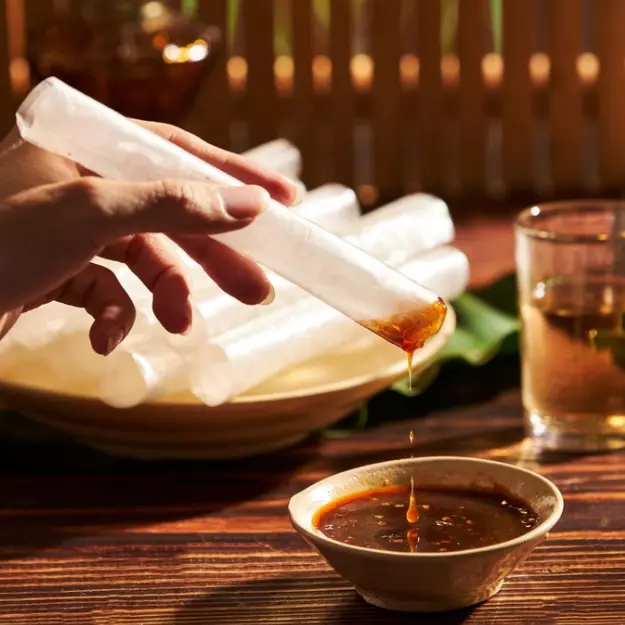 Banh trang ot sa te cay/ Spicy Satay mixed rice paper Banh trang ot sa te cay/ Spicy Satay mixed rice paper