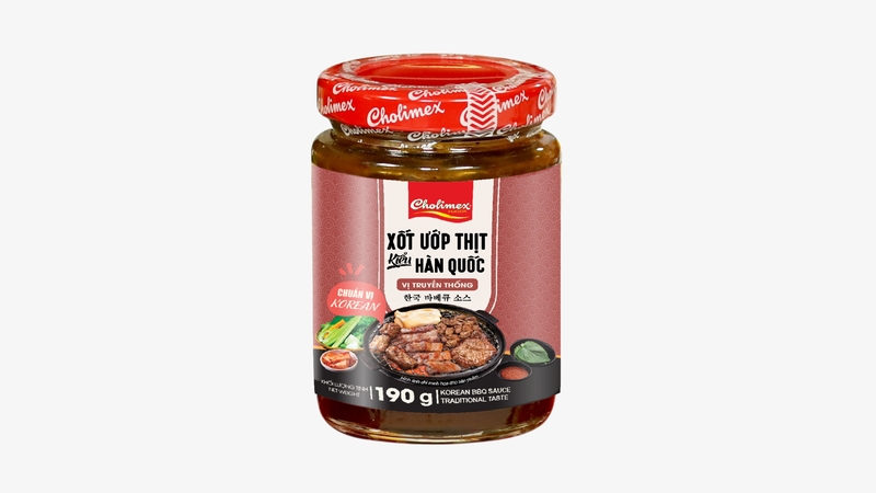 CLM08 - Cholimex Xot uop thit han quoc vi truyen thong/Cholimex Korean BBQ Sauce Tradition Taste * 190gr x 36Unit