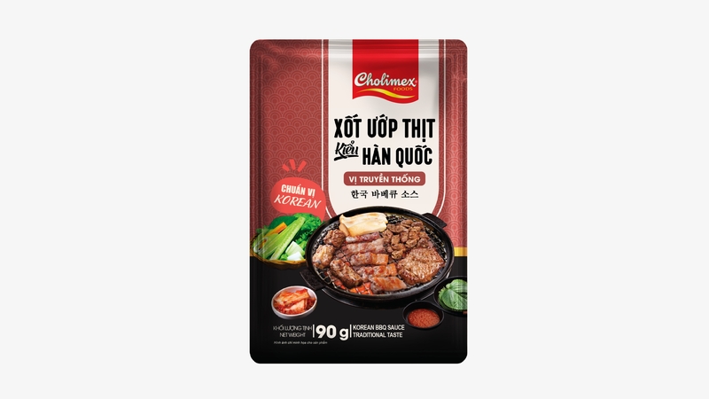 CLM09 - Cholimex sot uop thit han quoc vi truyen thong/Cholimex Korean BBQ Sauce Tradition Taste * 90gr x 120Unit