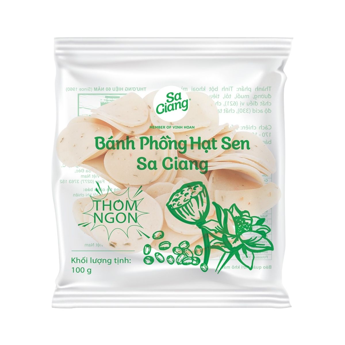 SG08 - Banh phong hat sen/ Lotus seed chips