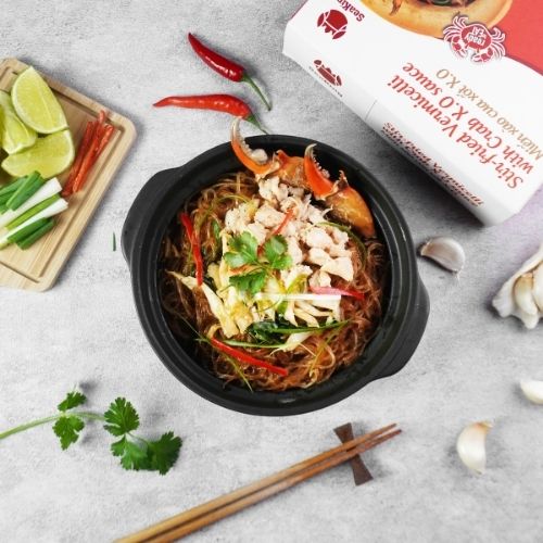VC0036 - Mien Xao Cua Xot X.O / Stir Fried Vermicelli with Crab X.O sauce