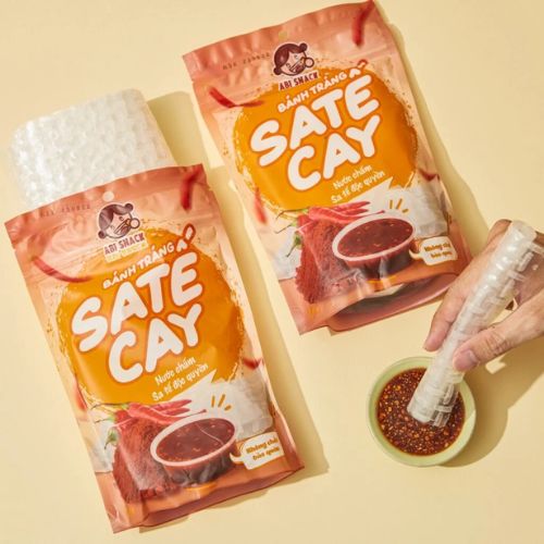 ABI001 - Banh trang ot sa te cay/ Spicy Satay mixed rice paper