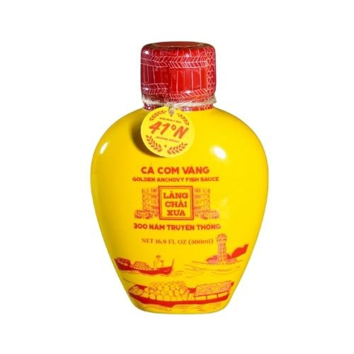 LCX03 - Nuoc Mam Lang Chai Xua Ca Com Vang Binh Gom / Golden Anchovy Fish Sauce