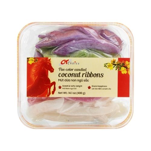 CT118 - Mut dua ngu sac/Five-Color Candied Coconut