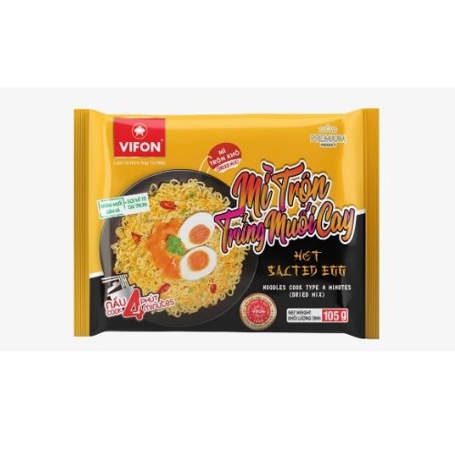 VF001 - (BUNDLES) Mi Tron Trung Muoi Cay / Spicy Mixed Salted Egg Noodles