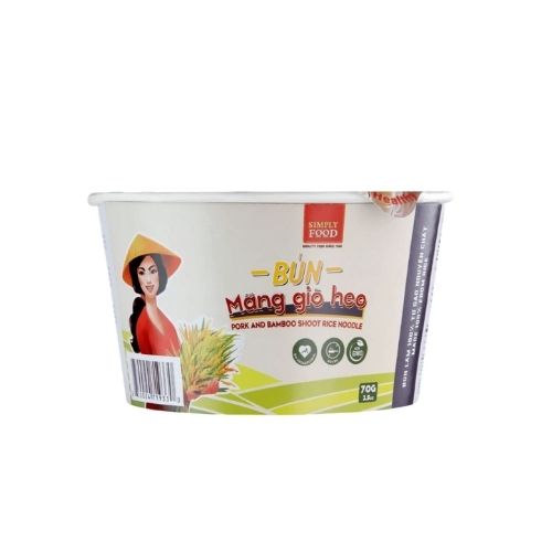 SIMPLY - (BOWL) Bun Mang Gio Heo / Instant Rice Noodles Bamboo Shoot And Artificial Pork