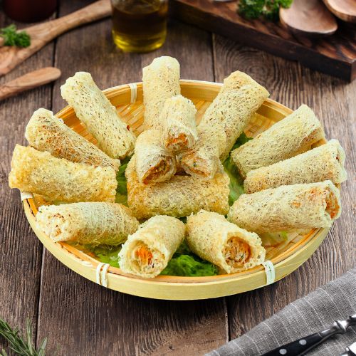CT039 - Cha Gio Re Tom Cha / Fish And Shrimp Net Spring Roll