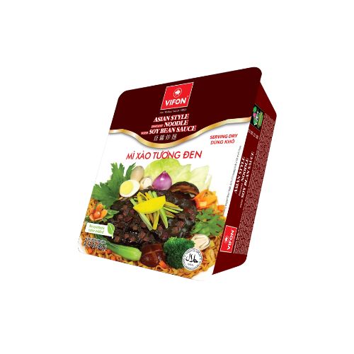 VF008 - (BUNDLE) Mi Xao Tuong Den Khay / Stir Noodles with Black Sauce Tray