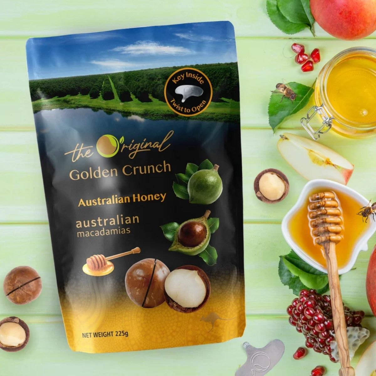 Hat Macca Mat Ong / Golden Crunch Australia Honey Macadamia