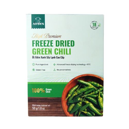 AVN04 - Ot xiem xanh say lanh/Freeze-Dried Green Chili