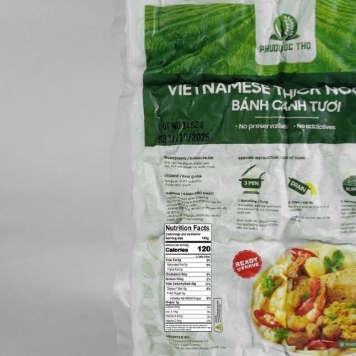 PLT003 - Banh Canh Tươi / Vietnamese Noodles FROZEN