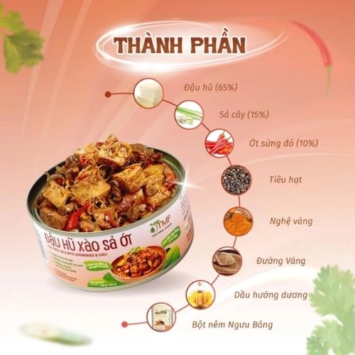 TMF07 - Dau hu sa ot/ Stir fried tofu with lemongrass & chilli