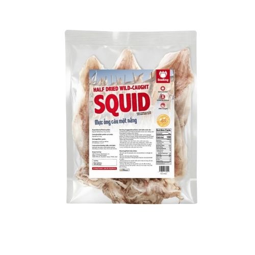 VC0039 - Muc Ong Cau Mot Nang / Half Dried Wild-Caught Squid
