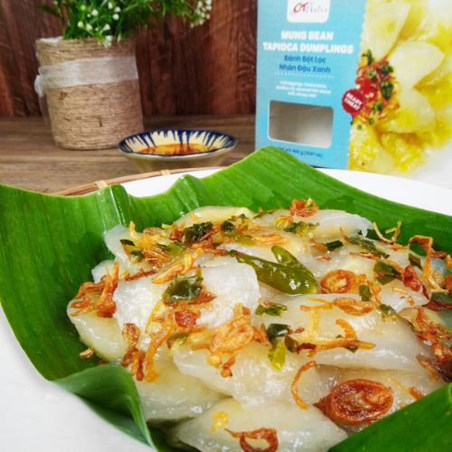 CT060 -Banh Bot Loc Nhan Dau Xanh/ Tapioca Dumplings With MB