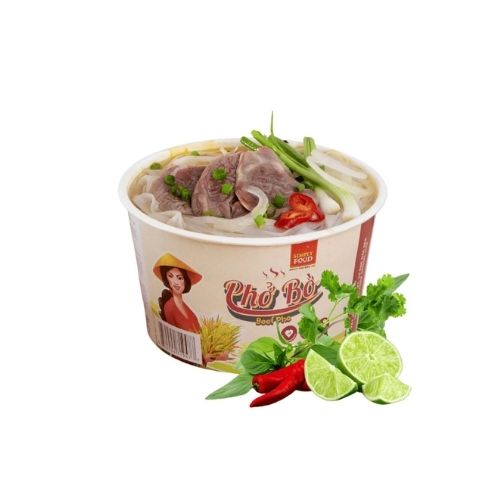 SIMPLY - (BOWL) Pho Bo / Instant Pho Rice Noodle Artificial Beef
