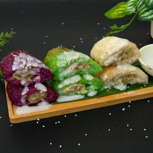 CT005 - Banh chuoi nep nuong Can Tho / Grilled Banana Sticky Rice Cake