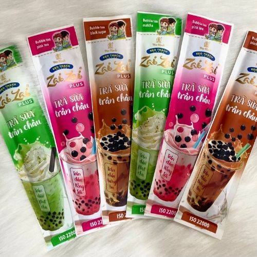 DH002 - Keo Thach Zai Zai Plus Tra Sua Tran Chau / Zai Zai Plus Jelly Candy Bubble Milk Tea