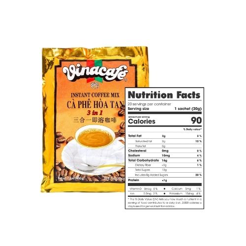 VINA CAFE - Cafe Sua Vina / Vina Instant Coffee 3in1 20x20